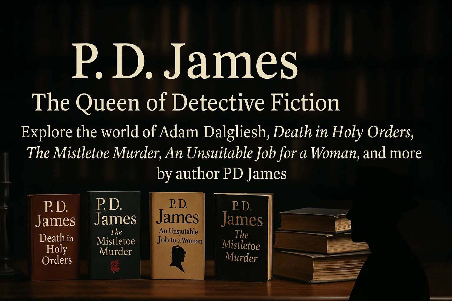 P.D. James Books and Adam Dalgliesh Mysteries